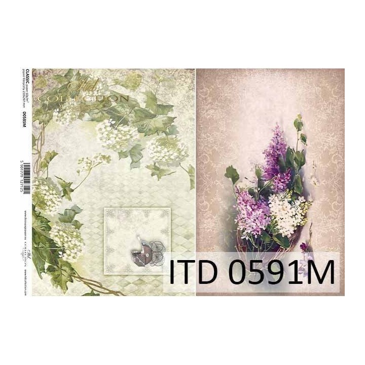 Decoupagepapier ITD D0591M