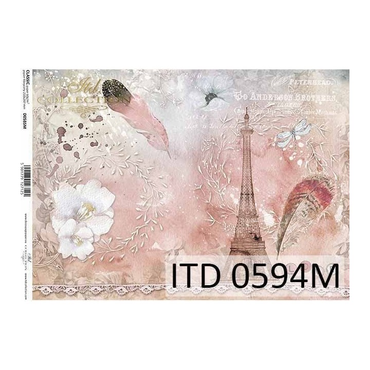Decoupagepapier ITD D0594M
