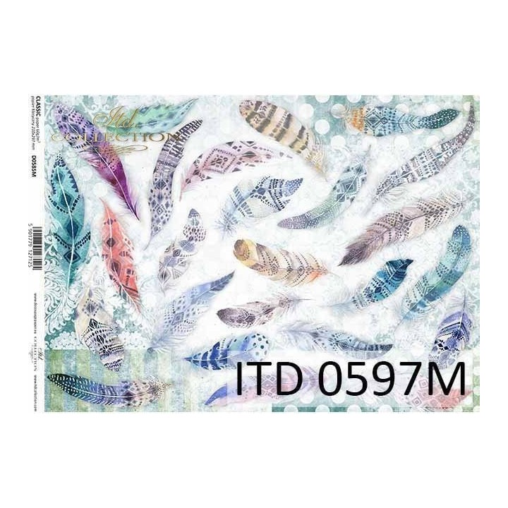 Decoupagepapier ITD D0597M