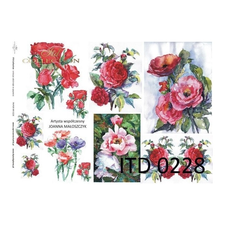 Decoupagepapier ITD D0228M
