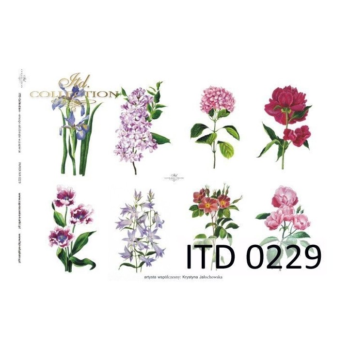 Decoupagepapier ITD D0229M