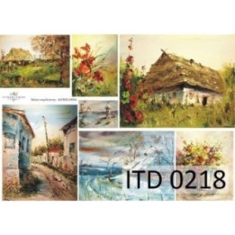 Decoupagepapier ITD D0218M