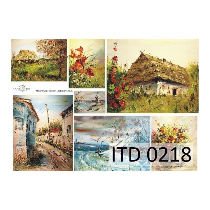 Decoupagepapier ITD D0218M