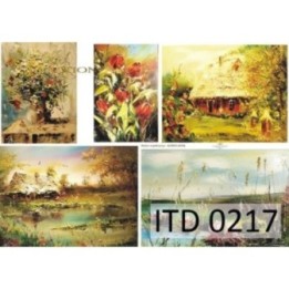 Decoupagepapier ITD D0217M