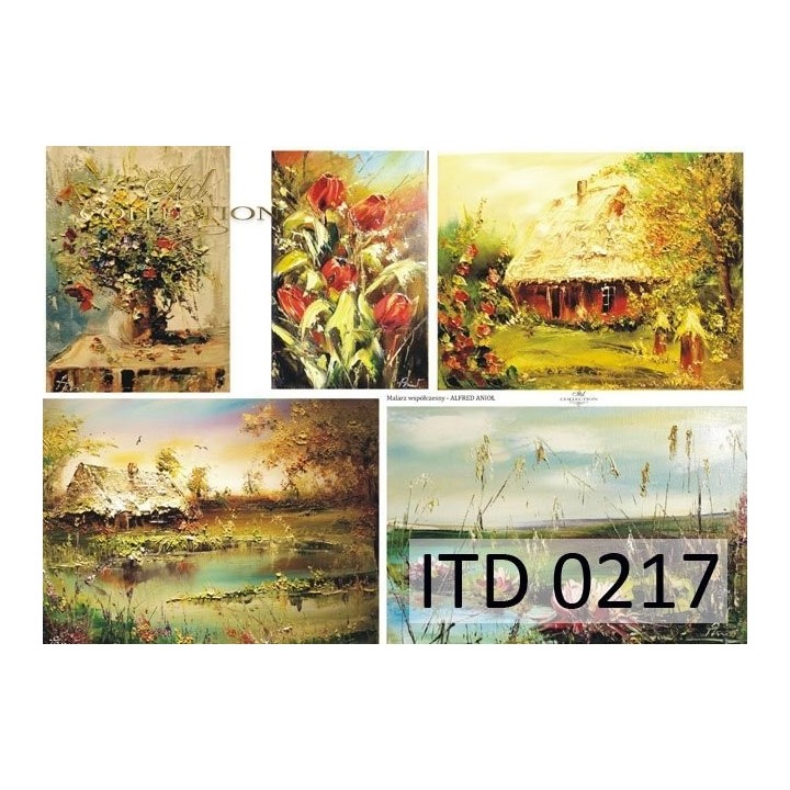 Decoupagepapier ITD D0217M