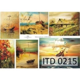 Decoupagepapier ITD D0215M