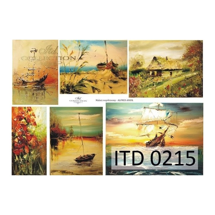 Decoupagepapier ITD D0215M