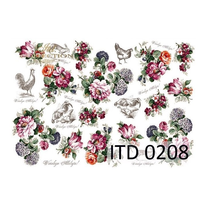 Decoupagepapier ITD D0208M
