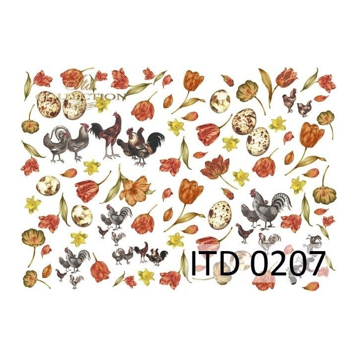 Decoupagepapier ITD D0207M