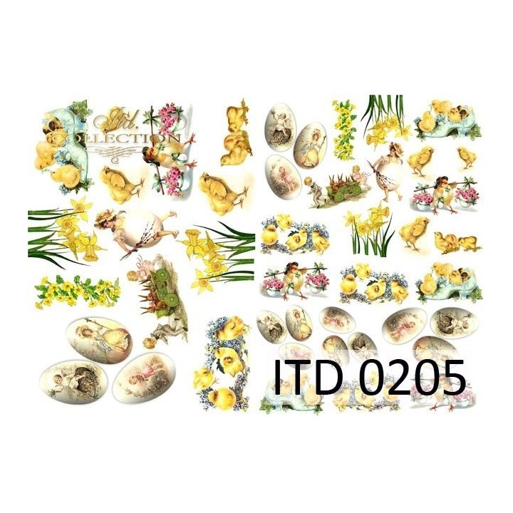 Decoupagepapier ITD D0205M