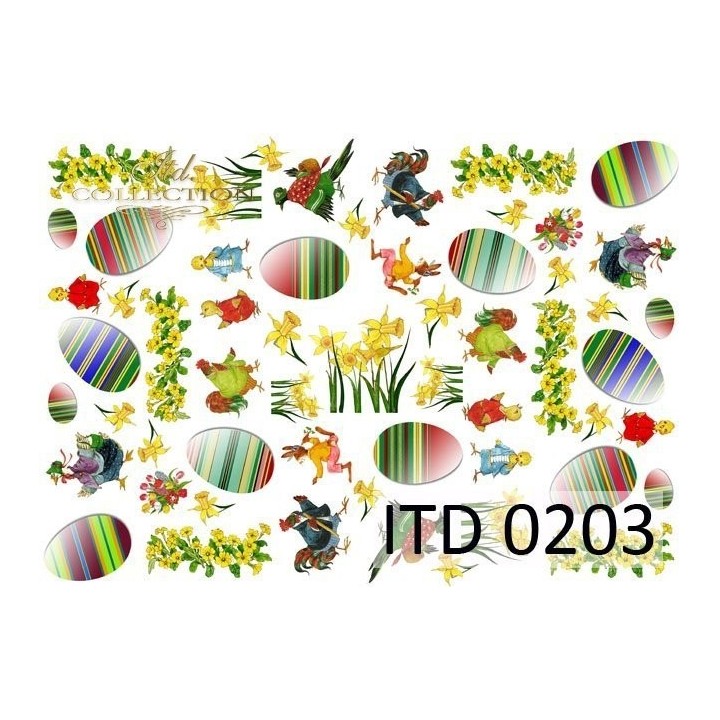 Decoupagepapier ITD D0203M