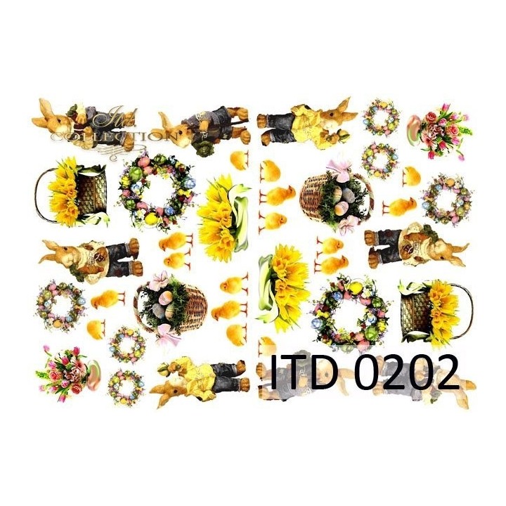 Decoupagepapier ITD D0202M