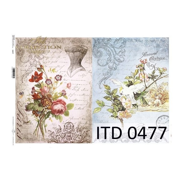 Decoupagepapier ITD D0477M
