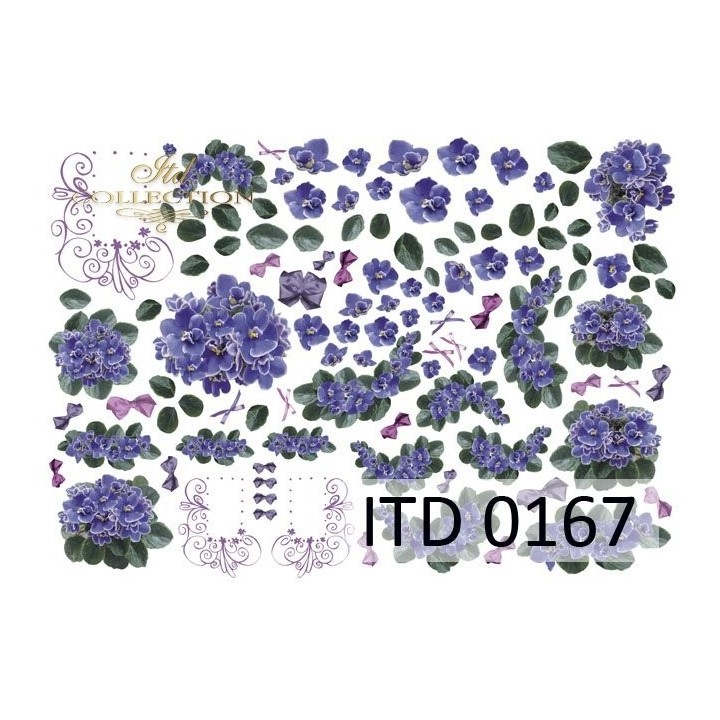 Decoupagepapier ITD D0167M