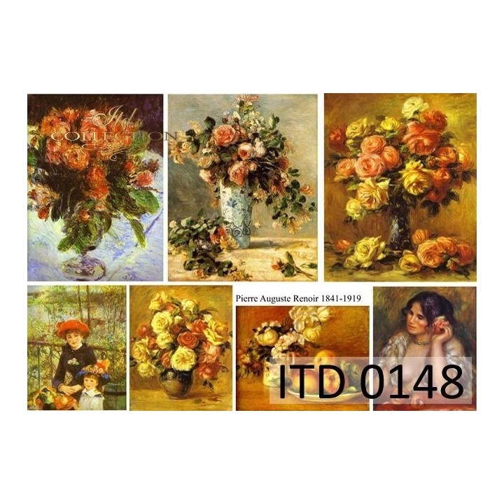Decoupagepapier ITD D0148M