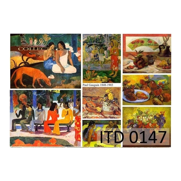 Decoupagepapier ITD D0147M