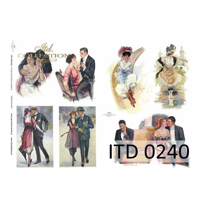 Decoupagepapier ITD D0240M