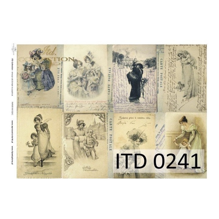 Decoupagepapier ITD D0241M