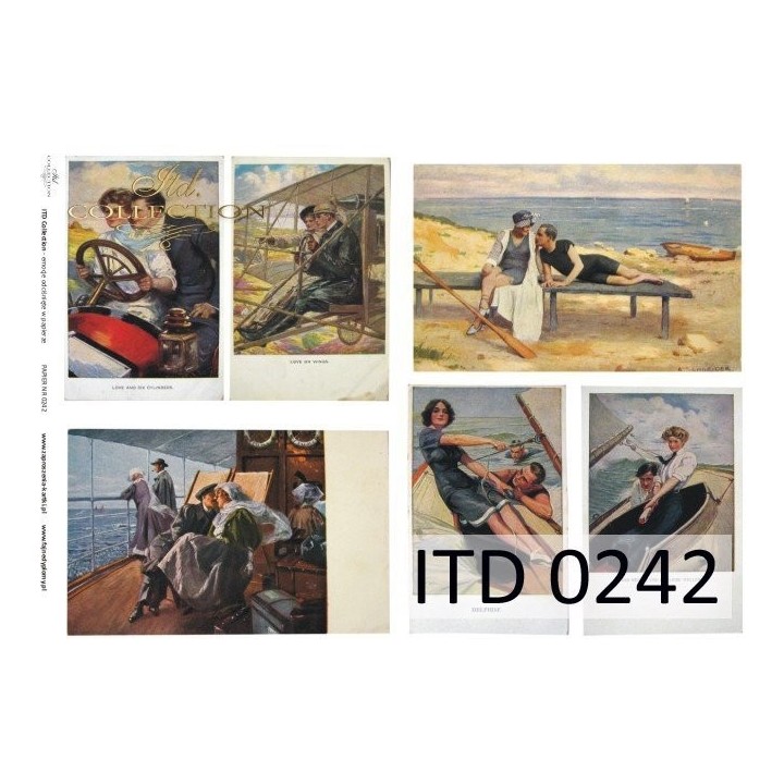 Decoupagepapier ITD D0242M
