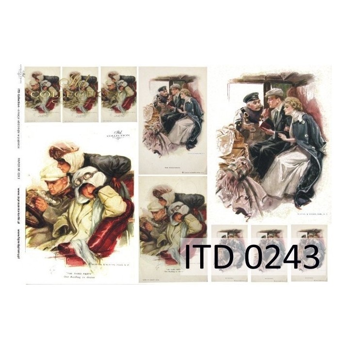 Decoupagepapier ITD D0243M