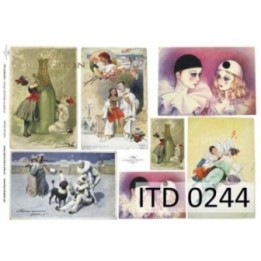 Decoupagepapier ITD D0244M