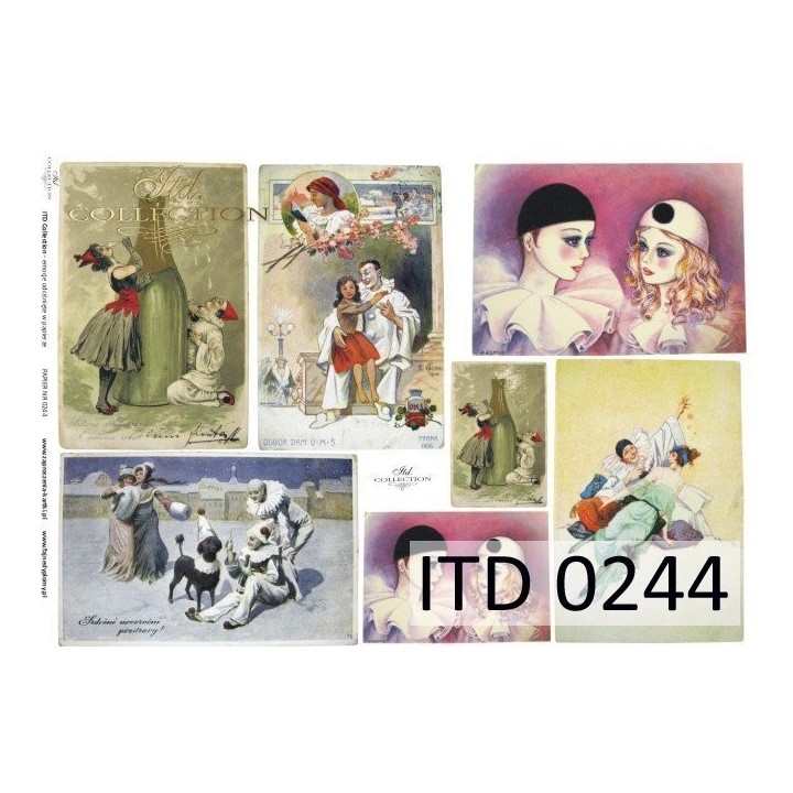 Decoupagepapier ITD D0244M