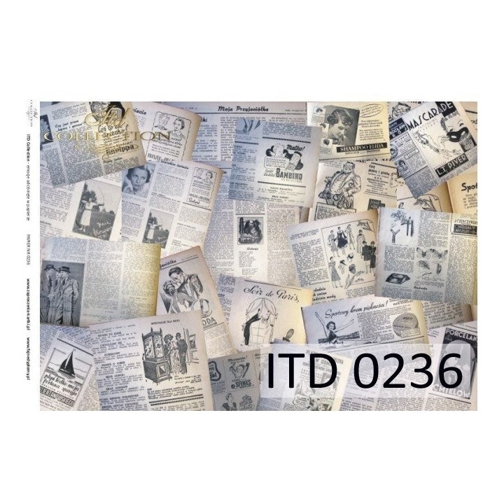 Decoupagepapier ITD D0236M