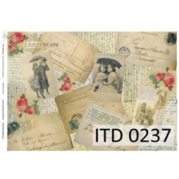 Decoupagepapier ITD D0237M