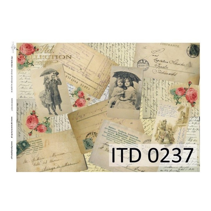 Decoupagepapier ITD D0237M