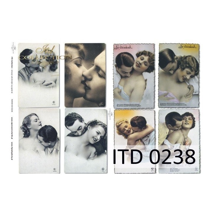 Decoupagepapier ITD D0238M