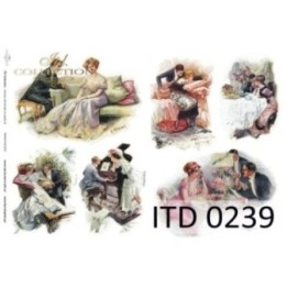 Decoupagepapier ITD D0239M