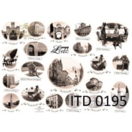 Decoupagepapier ITD D0195M