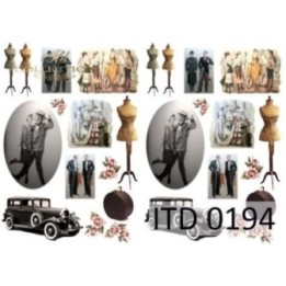 Decoupagepapier ITD D0194M