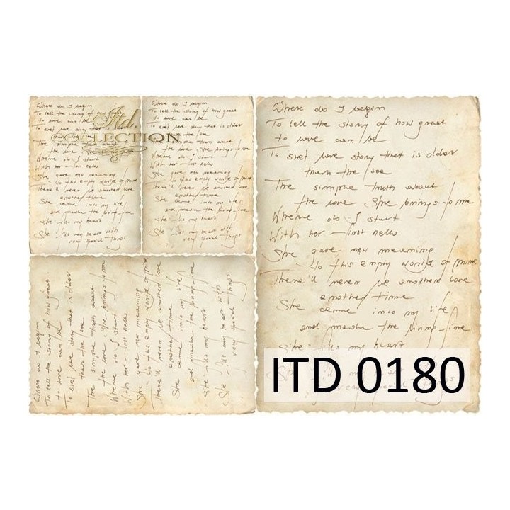 Decoupagepapier ITD D0180M