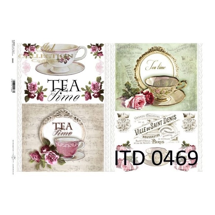 Decoupagepapier ITD D0469M