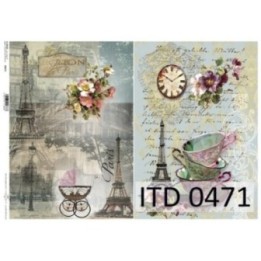 Decoupagepapier ITD D0471M