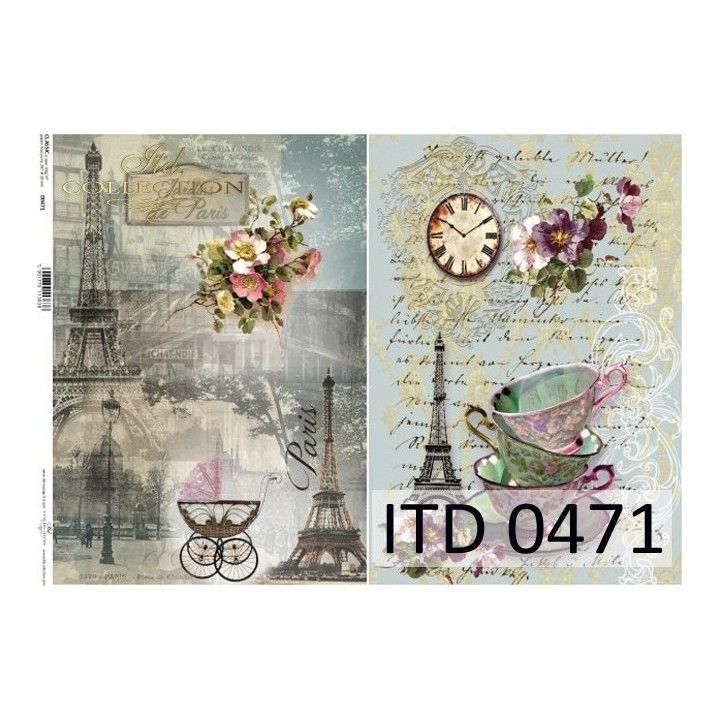 Decoupagepapier ITD D0471M