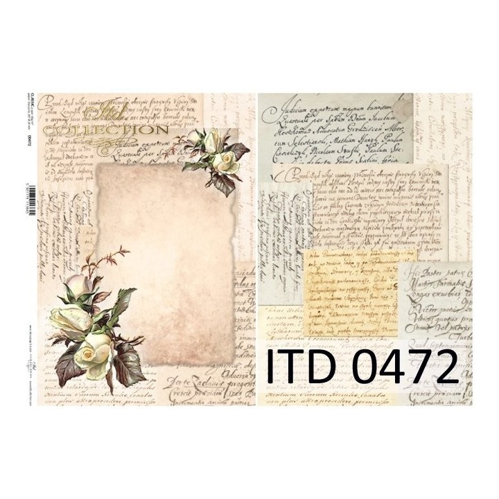 Decoupagepapier ITD D0472M