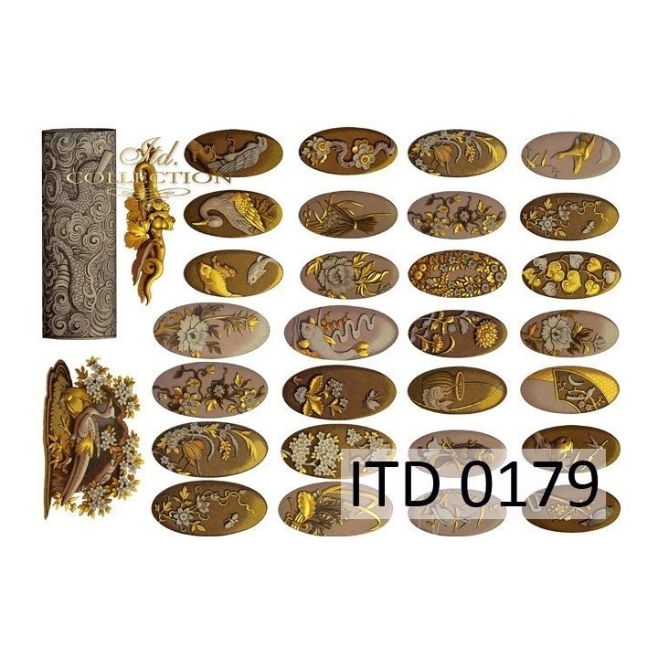 Decoupagepapier ITD D0179M