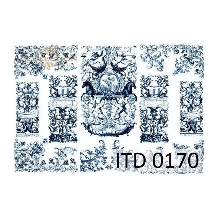 Decoupagepapier ITD D0170M