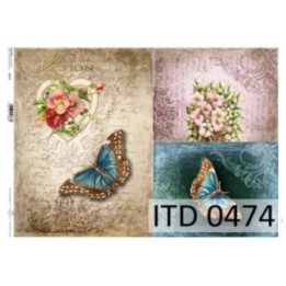 Decoupagepapier ITD D0474M