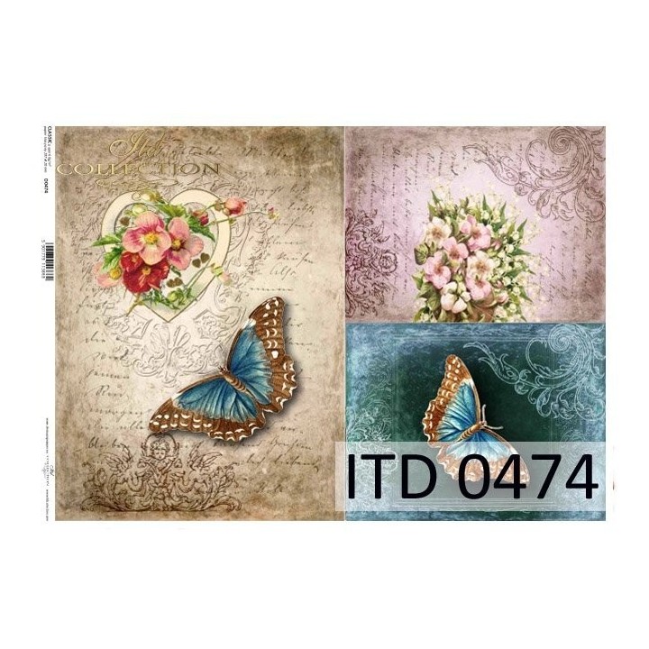 Decoupagepapier ITD D0474M