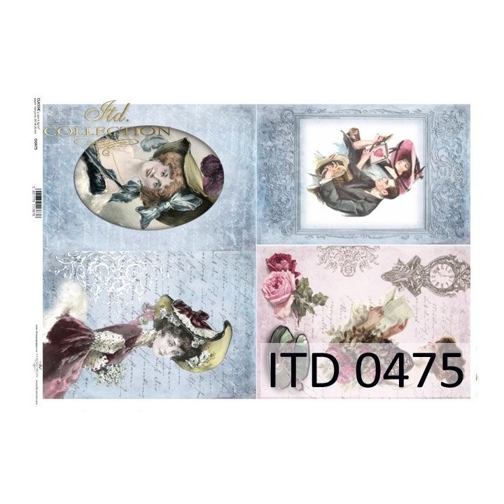 Decoupagepapier ITD D0475M