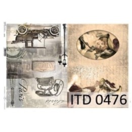Decoupagepapier ITD D0476M