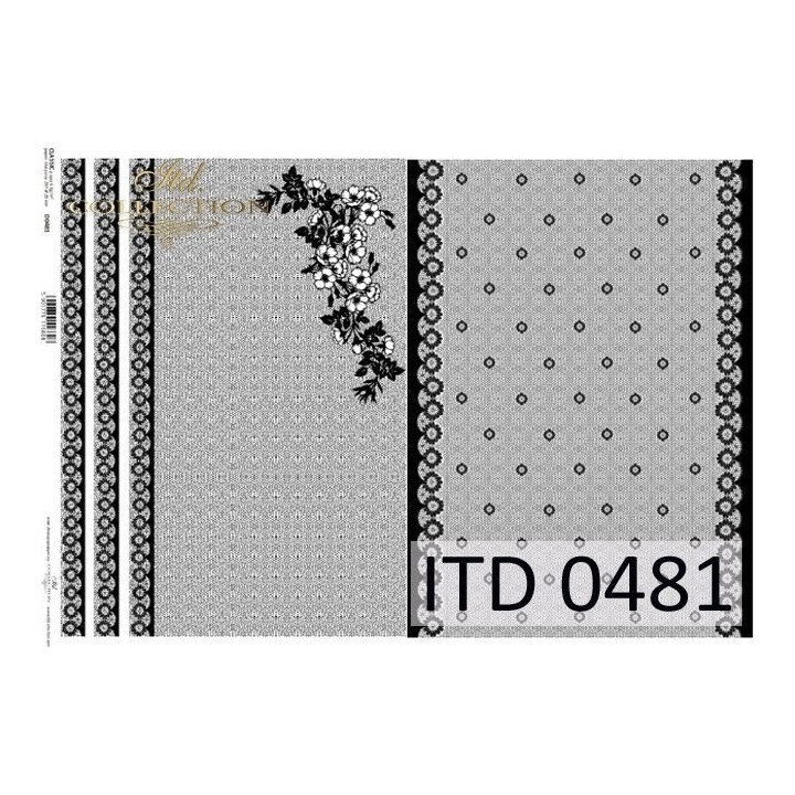 Decoupagepapier ITD D0481M