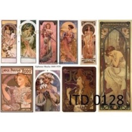 Decoupagepapier ITD D0128M