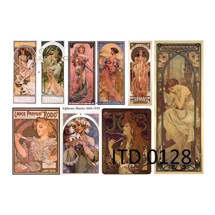 Decoupagepapier ITD D0128M