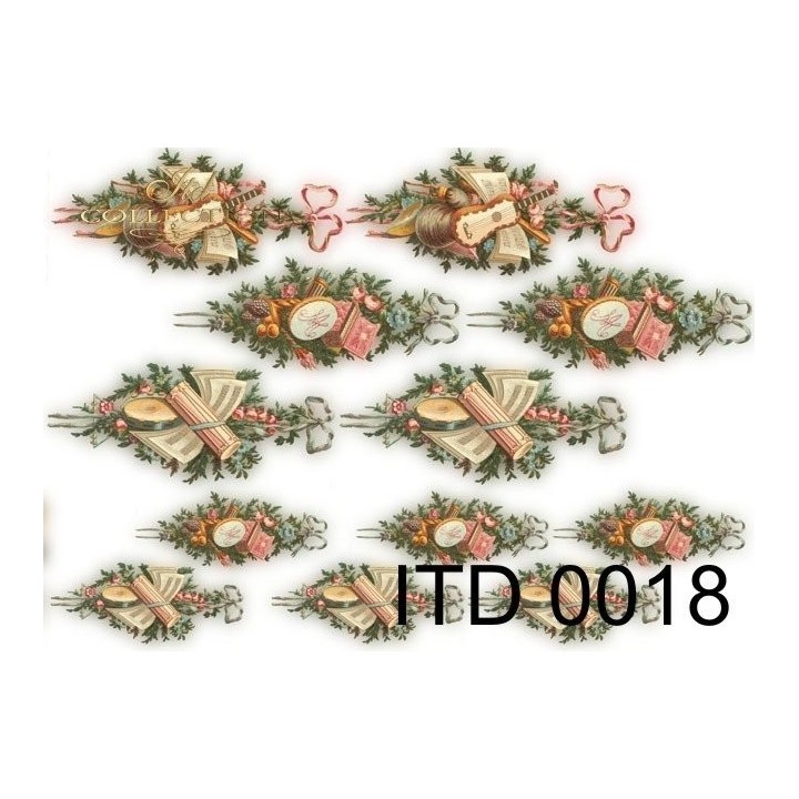 Decoupagepapier ITD D0018M