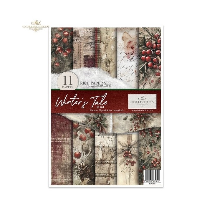 Creatieve set RP090 Winter's Tale in rood