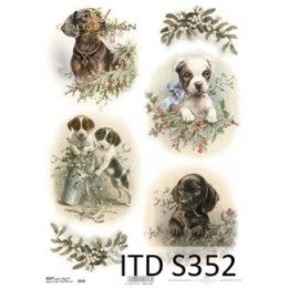 Decoupagepapier Soft ITD S0352